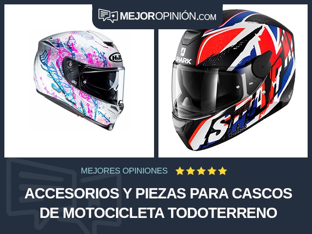 Accesorios y piezas para cascos de motocicleta Todoterreno Mujer