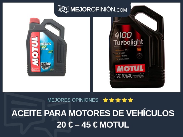 Aceite para motores de vehículos 20 € – 45 € Motul