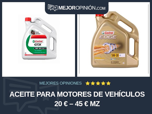 Aceite para motores de vehículos 20 € – 45 € MZ