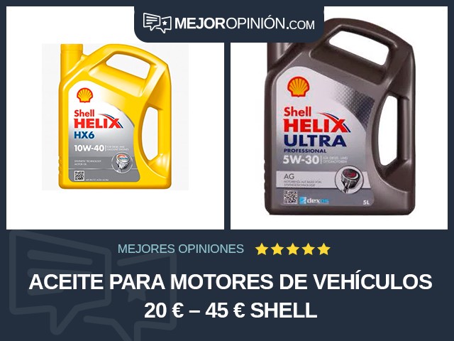 Aceite para motores de vehículos 20 € – 45 € Shell