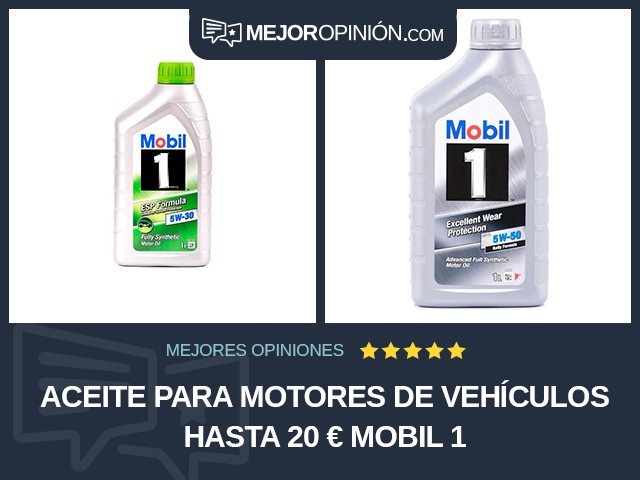 Aceite para motores de vehículos Hasta 20 € Mobil 1