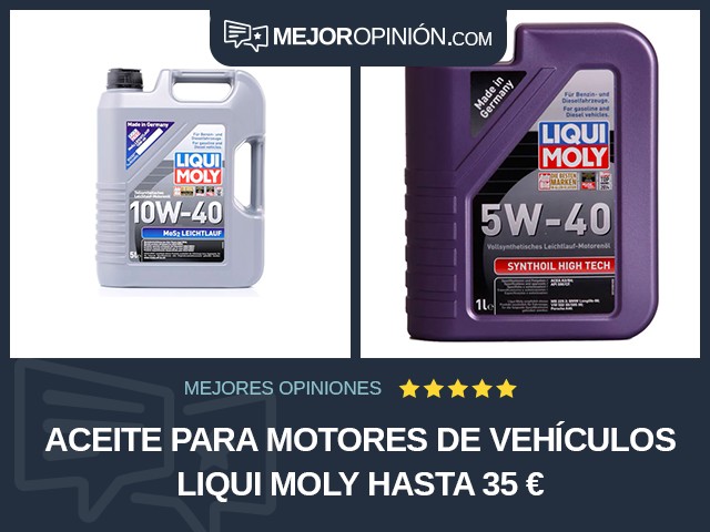 Aceite para motores de vehículos LIQUI MOLY Hasta 35 €