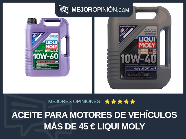 Aceite para motores de vehículos Más de 45 € LIQUI MOLY