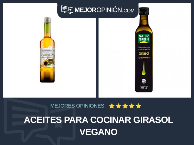 Aceites para cocinar Girasol Vegano