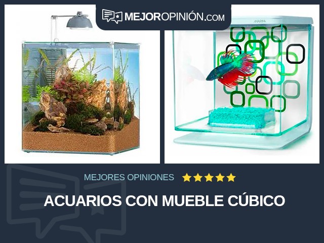 Acuarios Con mueble Cúbico