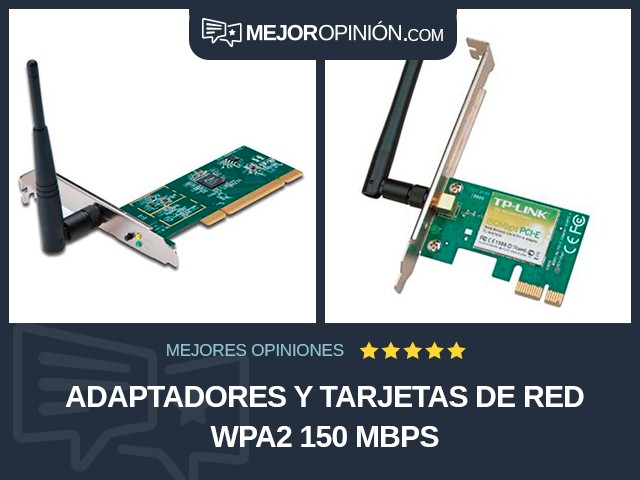 Adaptadores y tarjetas de red WPA2 150 Mbps