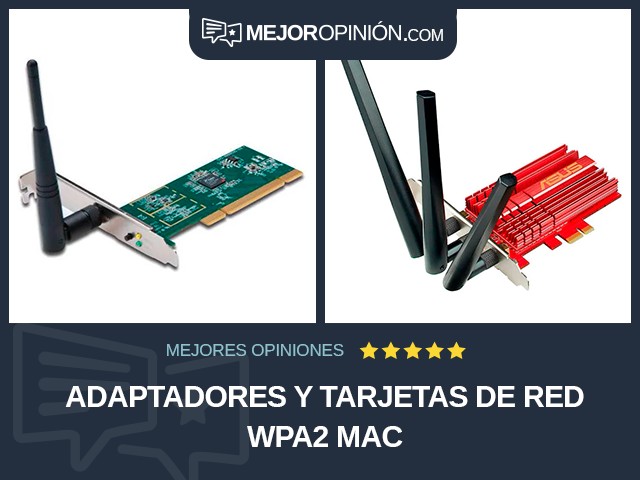 Adaptadores y tarjetas de red WPA2 Mac