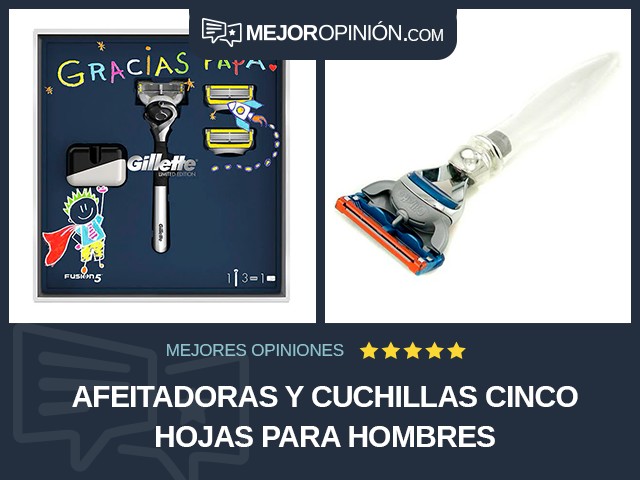 Afeitadoras y cuchillas Cinco hojas Para hombres