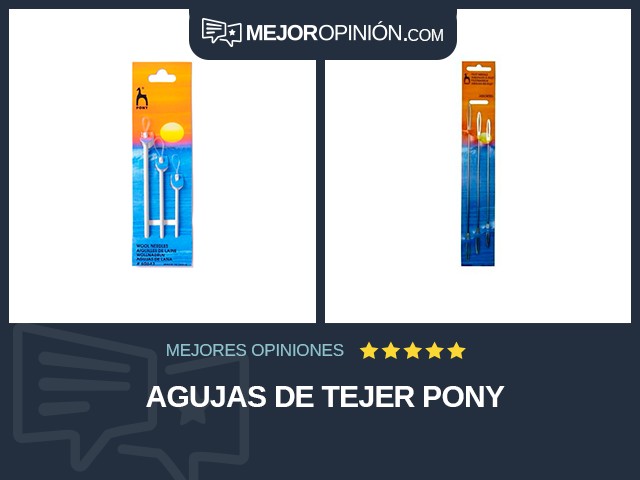 Agujas de tejer Pony