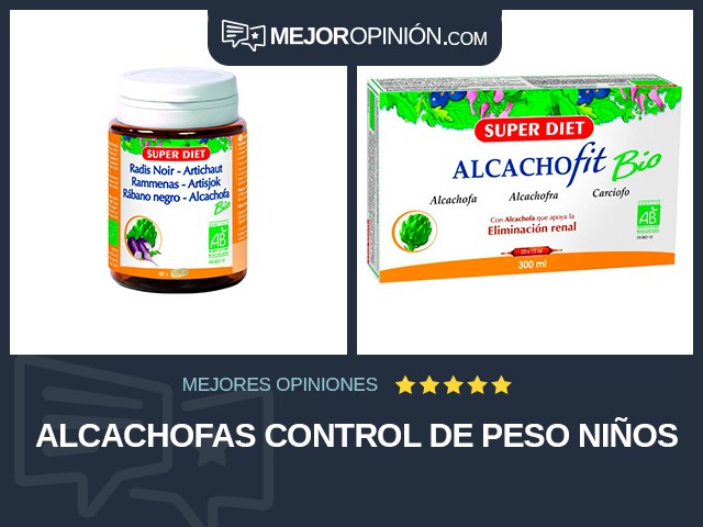 Alcachofas Control de peso Niños