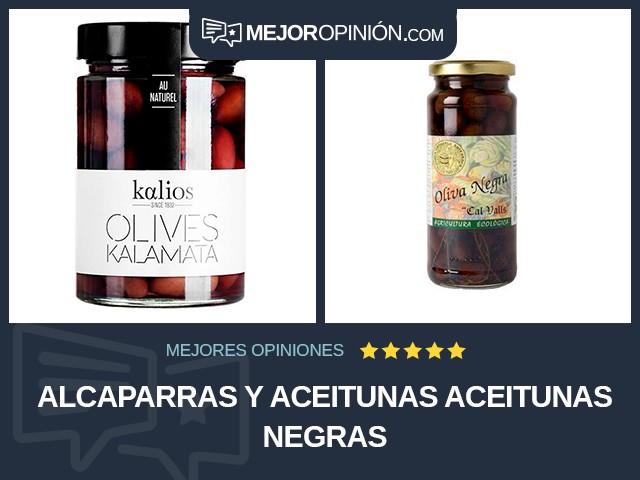 Alcaparras y aceitunas Aceitunas Negras