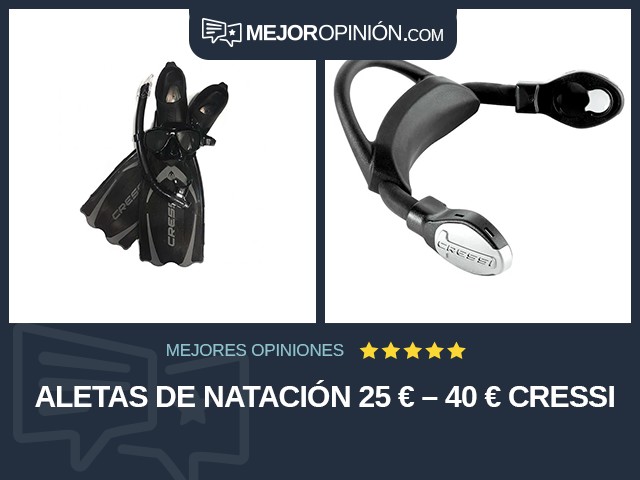 Aletas de natación 25 € – 40 € Cressi