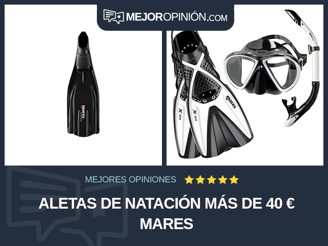 Aletas de natación Más de 40 € Mares