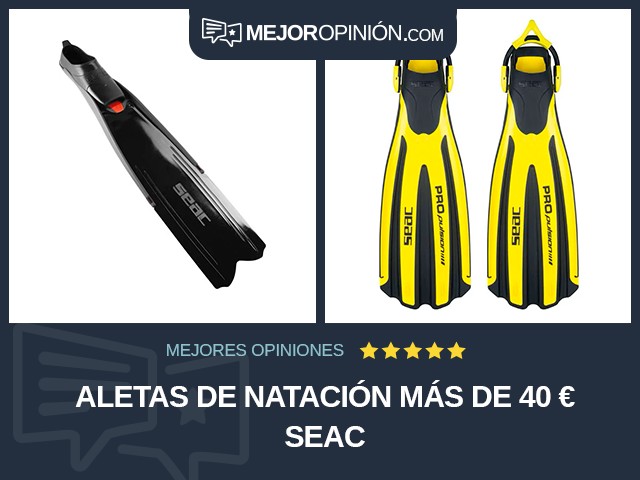 Aletas de natación Más de 40 € SEAC