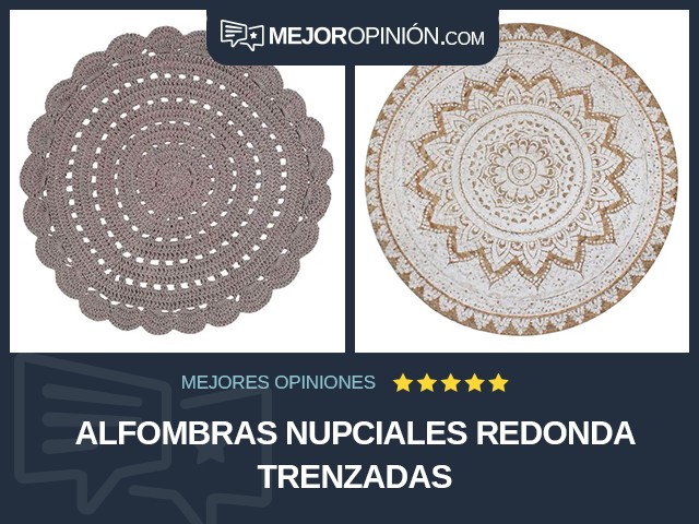 Alfombras nupciales Redonda Trenzadas