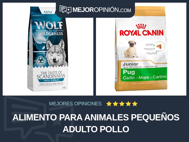 Alimento para animales pequeños Adulto Pollo