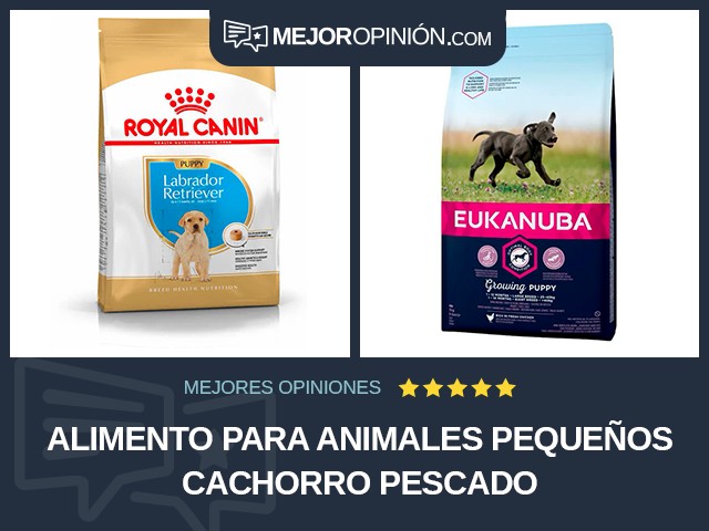 Alimento para animales pequeños Cachorro Pescado