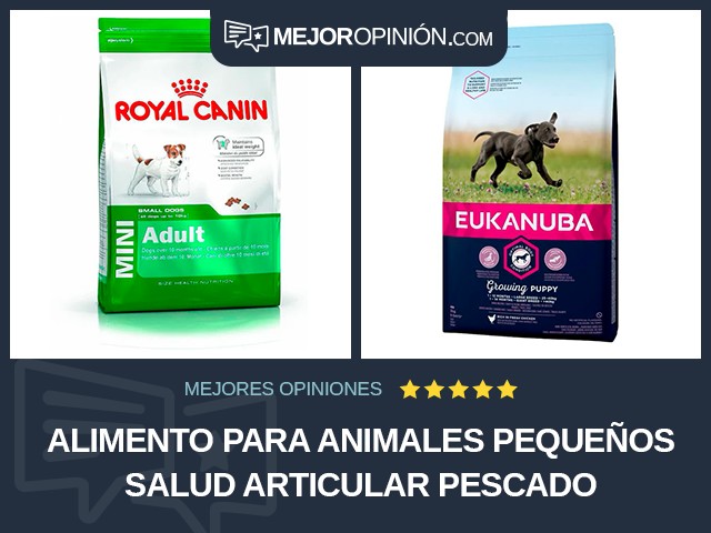 Alimento para animales pequeños Salud articular Pescado