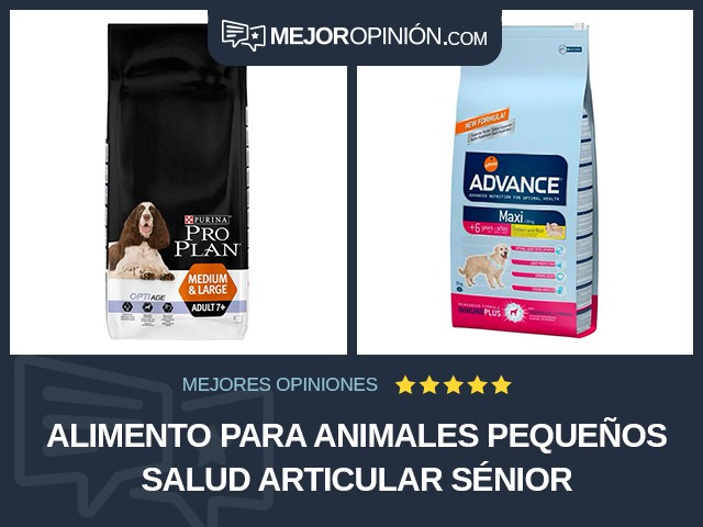 Alimento para animales pequeños Salud articular Sénior