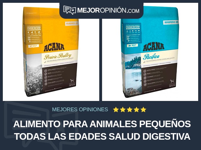 Alimento para animales pequeños Todas las edades Salud digestiva