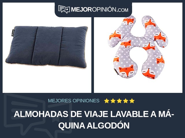 Almohadas de viaje Lavable a máquina Algodón