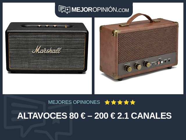 Altavoces 80 € – 200 € 2.1 canales