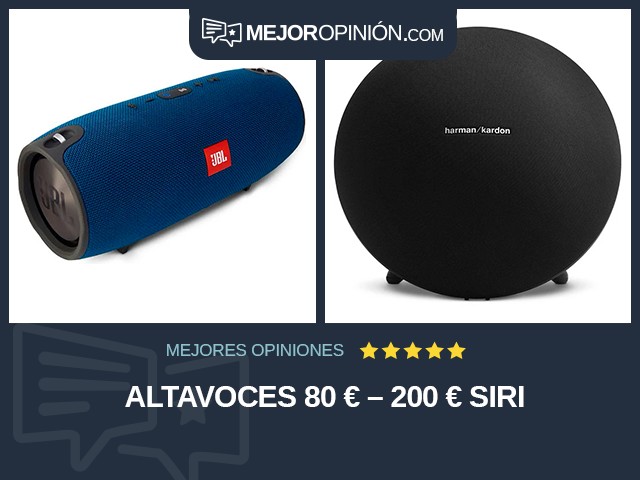 Altavoces 80 € – 200 € Siri