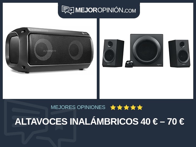 Altavoces Inalámbricos 40 € – 70 €