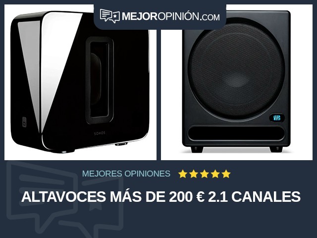 Altavoces Más de 200 € 2.1 canales