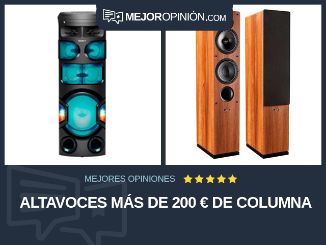 Altavoces Más de 200 € De columna