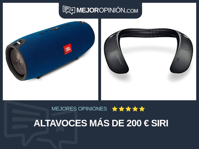 Altavoces Más de 200 € Siri