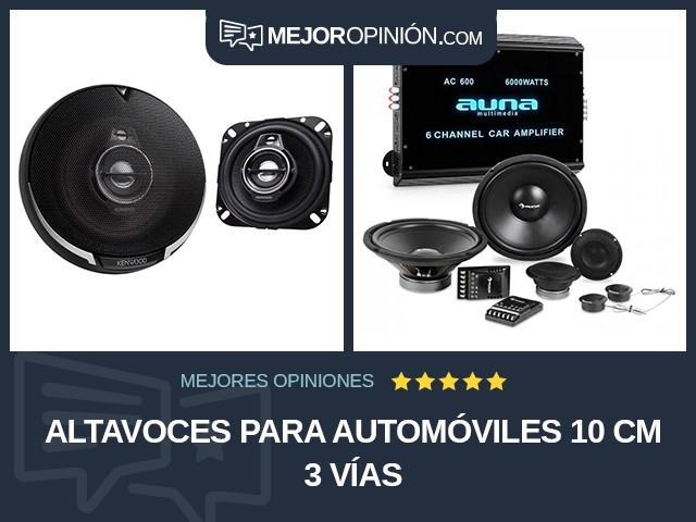 Altavoces para automóviles 10 cm 3 vías