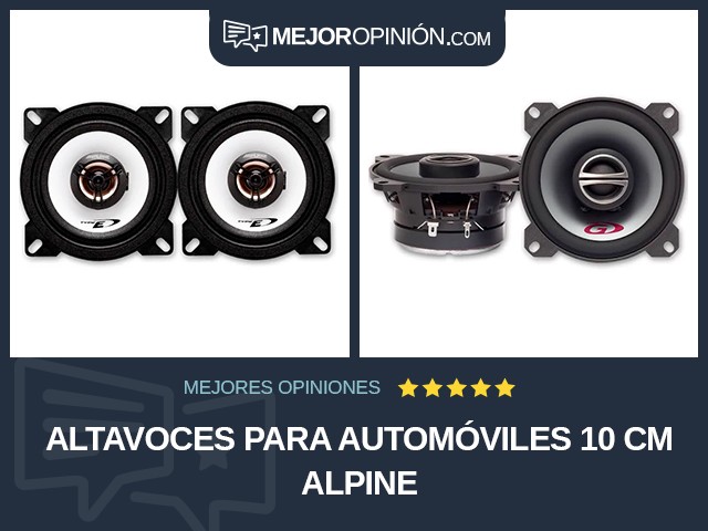 Altavoces para automóviles 10 cm Alpine