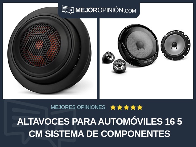 Altavoces para automóviles 16 5 cm Sistema de componentes