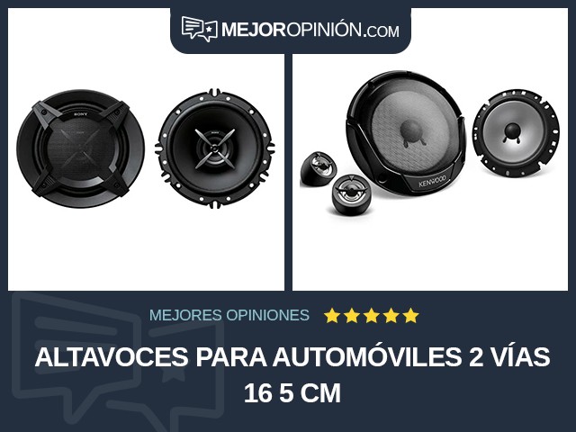 Altavoces para automóviles 2 vías 16 5 cm