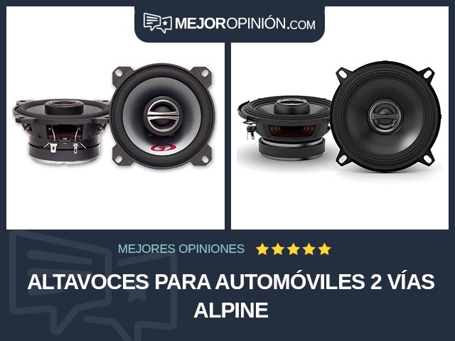 Altavoces para automóviles 2 vías Alpine