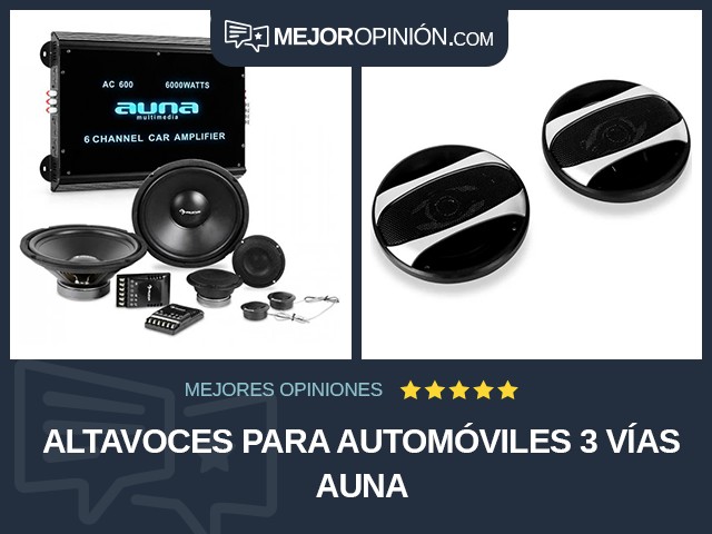 Altavoces para automóviles 3 vías Auna