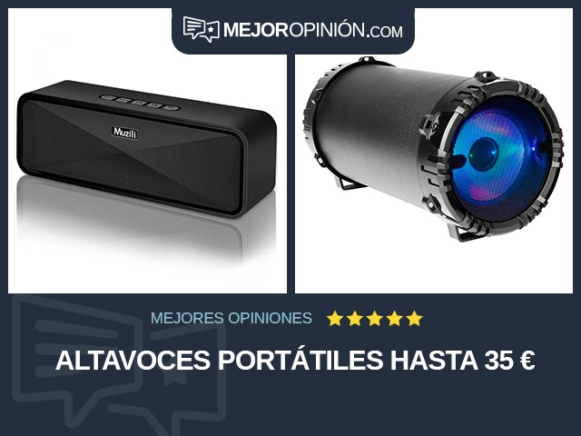 Altavoces Portátiles Hasta 35 €