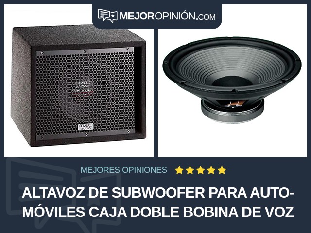 Altavoz de subwoofer para automóviles Caja Doble bobina de voz