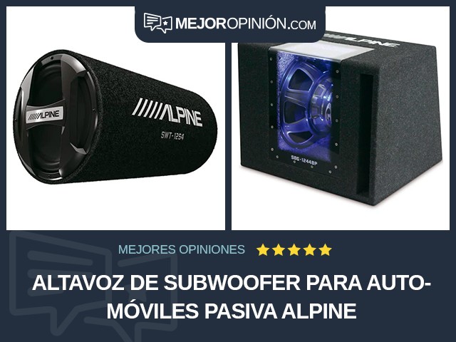 Altavoz de subwoofer para automóviles Pasiva Alpine