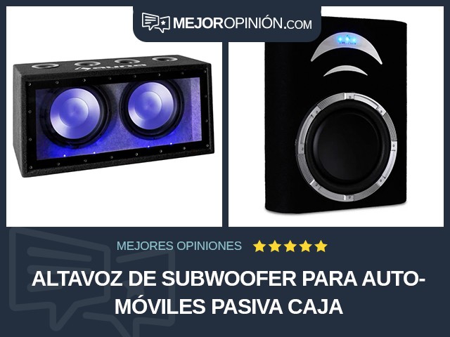 Altavoz de subwoofer para automóviles Pasiva Caja