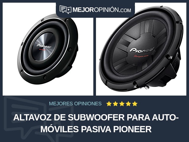 Altavoz de subwoofer para automóviles Pasiva Pioneer