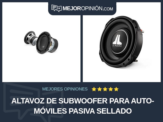 Altavoz de subwoofer para automóviles Pasiva Sellado