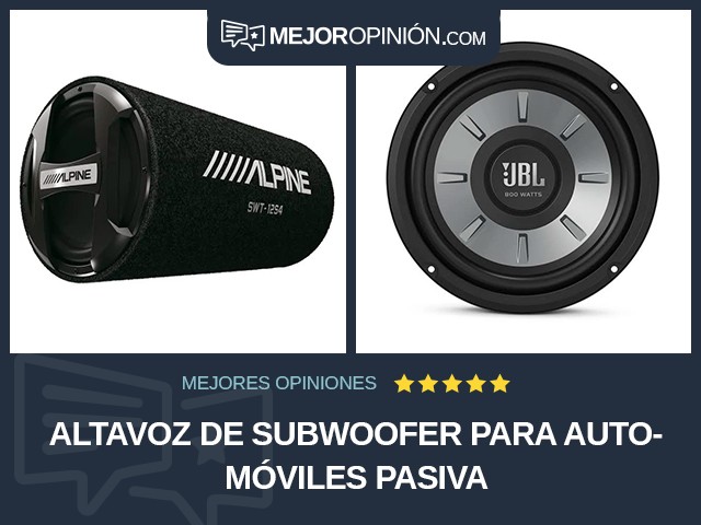 Altavoz de subwoofer para automóviles Pasiva