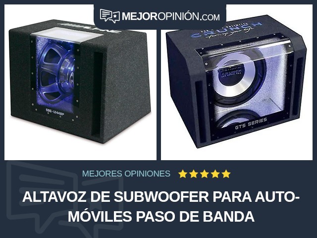 Altavoz de subwoofer para automóviles Paso de banda