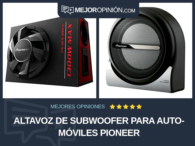 Altavoz de subwoofer para automóviles Pioneer