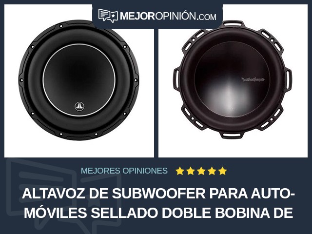 Altavoz de subwoofer para automóviles Sellado Doble bobina de voz