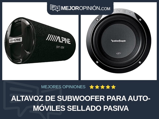 Altavoz de subwoofer para automóviles Sellado Pasiva