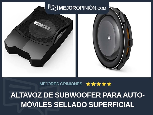 Altavoz de subwoofer para automóviles Sellado Superficial