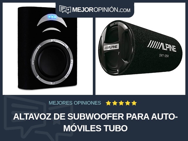 Altavoz de subwoofer para automóviles Tubo